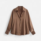 Women's Structured Button-Front Blouse
