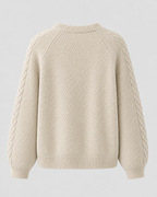 Women's Cable-Knit Button-Front Cardigan