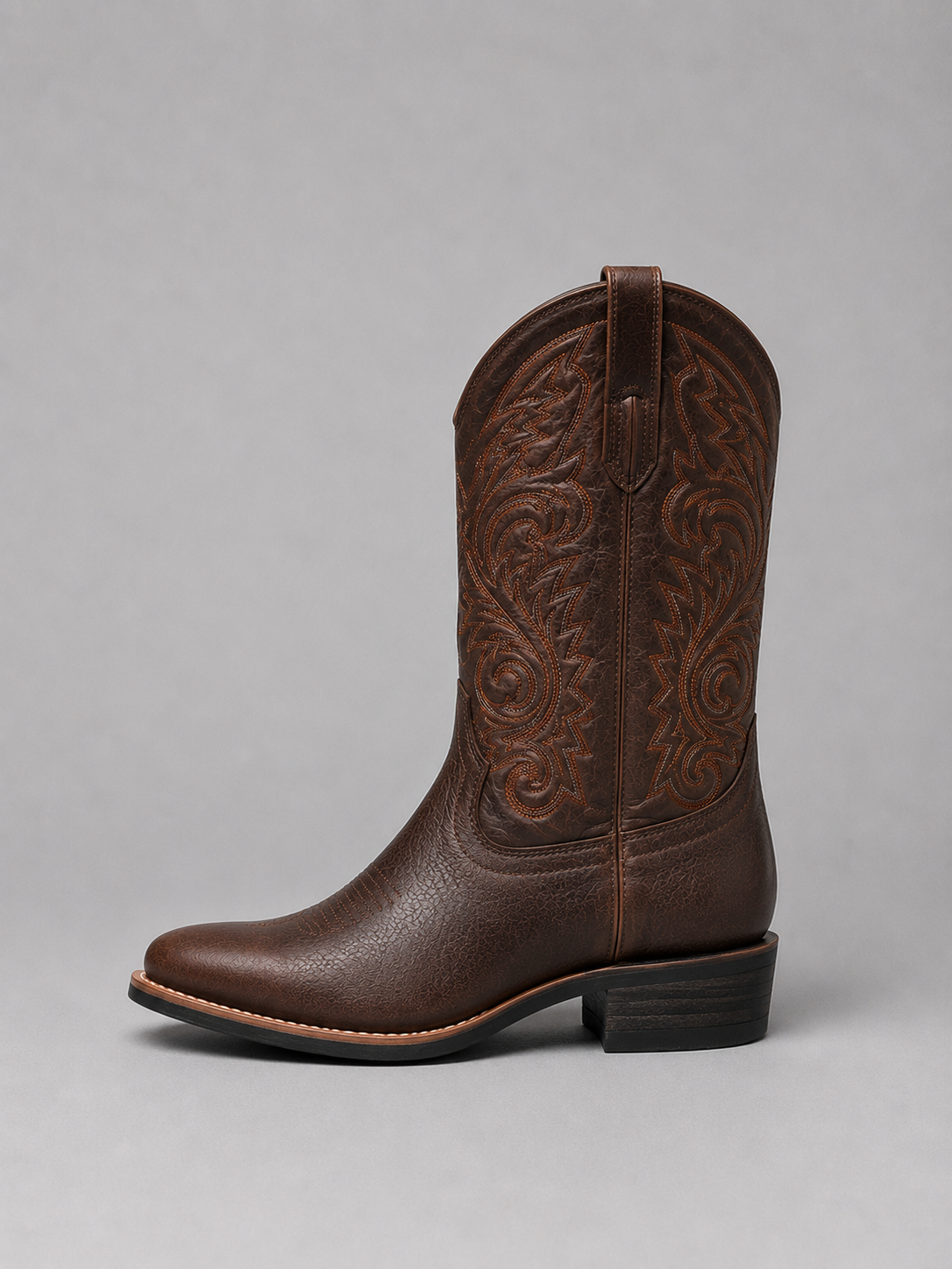 Women's Embroidered Leather Cowboy Boots