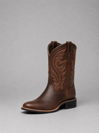Women's Embroidered Leather Cowboy Boots