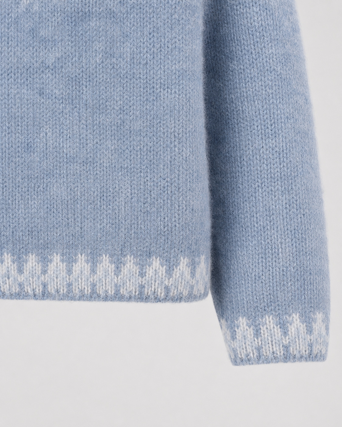 Women's Brushed Wool Fair Isle Yoke Sweater