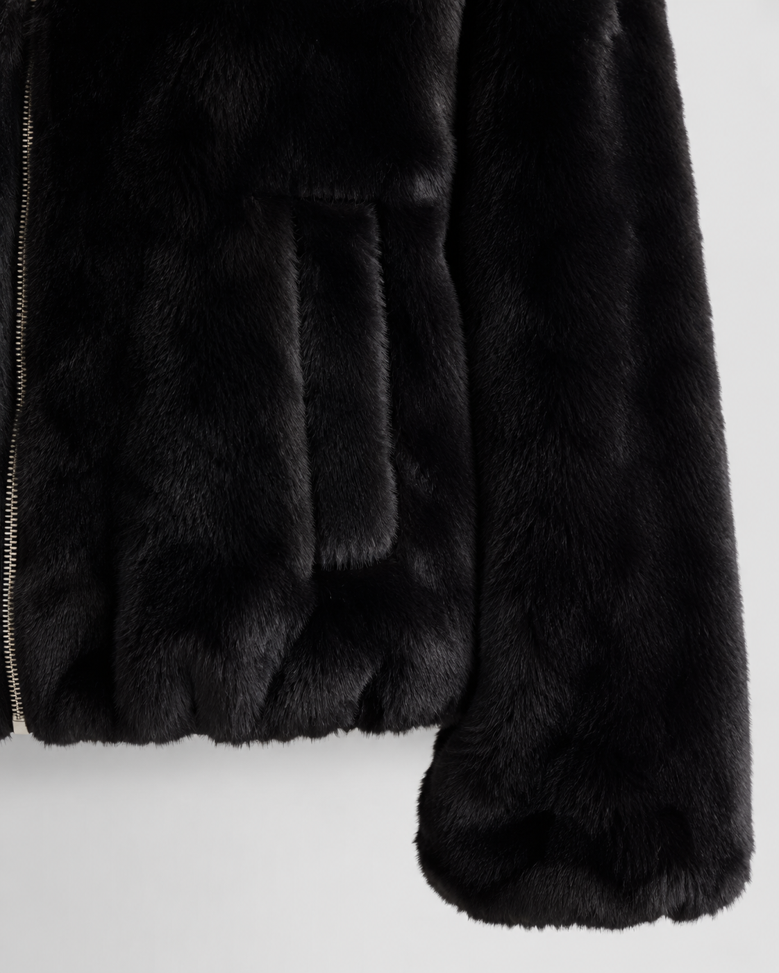 Women's Fluffy Faux Fur Hooded Jacket Full Zip