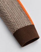 Women's Colorblock Herringbone Turtleneck Sweater