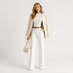 Women's Wide-Leg High-Rise Tailored Trousers