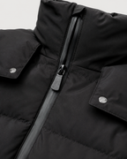 Women's Belted Puffer Jacket with Detachable Hood