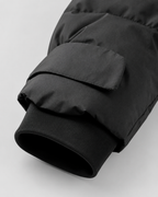 Women's Belted Puffer Jacket with Detachable Hood