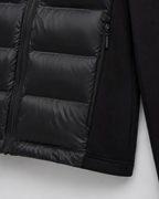 Women's Full-Zip Hybrid Puffer Jacket with Jersey Sleeves