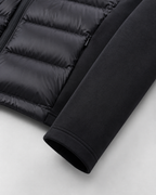 Women's Full-Zip Hybrid Puffer Jacket with Jersey Sleeves