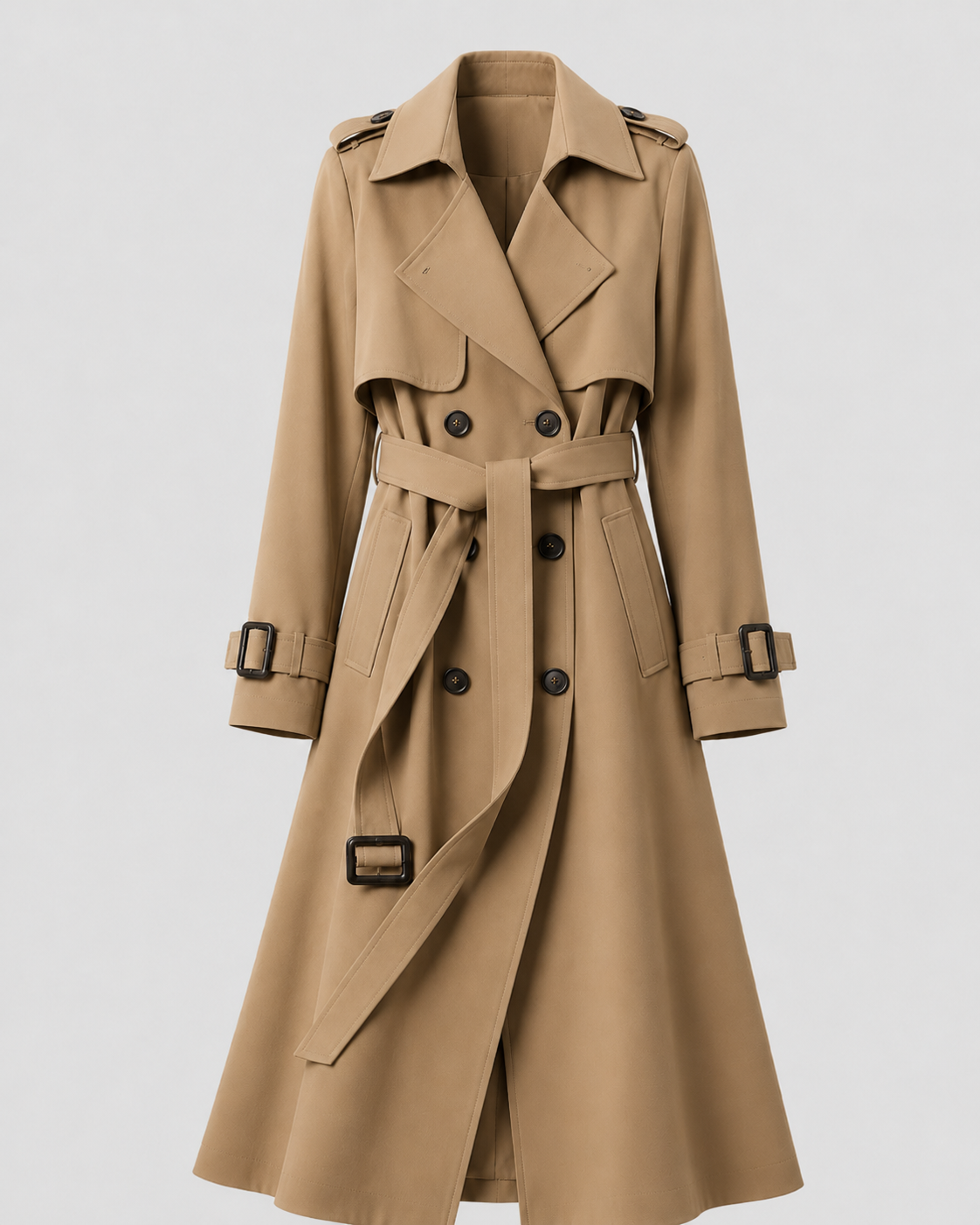 Women's Long Belted Heritage Trench Coat