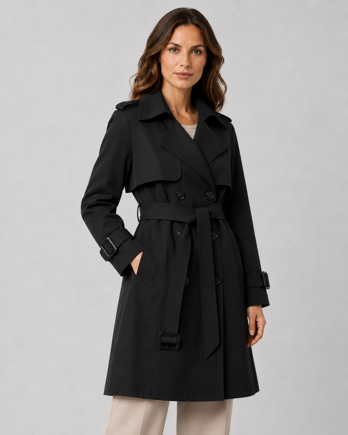 Women's Long Belted Heritage Trench Coat