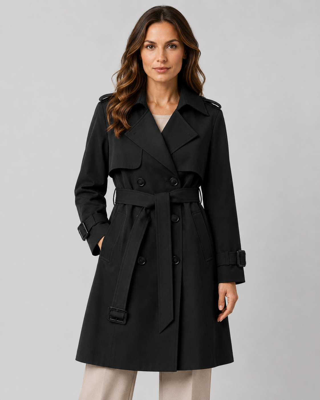 Women's Long Belted Heritage Trench Coat