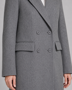 Women's Long Double-Breasted Tailored Winter Coat
