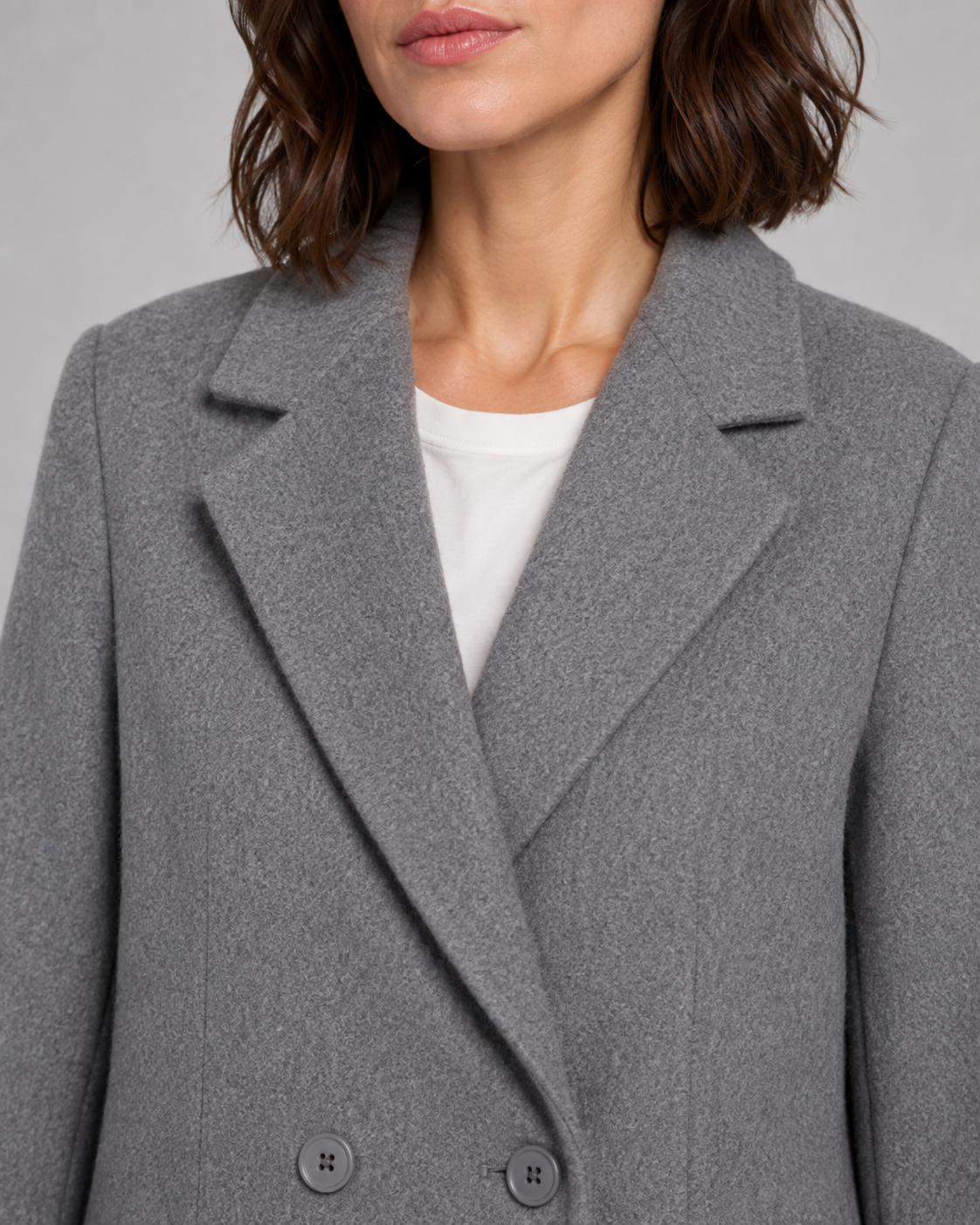 Women's Long Double-Breasted Tailored Winter Coat