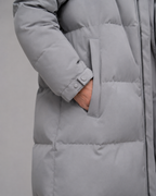 Women's Longline Hooded Parka with Concealed Zip