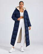 Women's Maxi Puffer Coat Plush Lined Hooded Full Zip