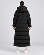 Women's Maxi Puffer Coat Plush Lined Hooded Full Zip