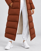 Women's Maxi Puffer Coat Plush Lined Hooded Full Zip