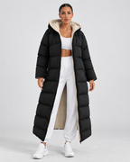 Women's Maxi Puffer Coat Plush Lined Hooded Full Zip