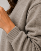 Women's Ribbed-Trim Crewneck Sweater