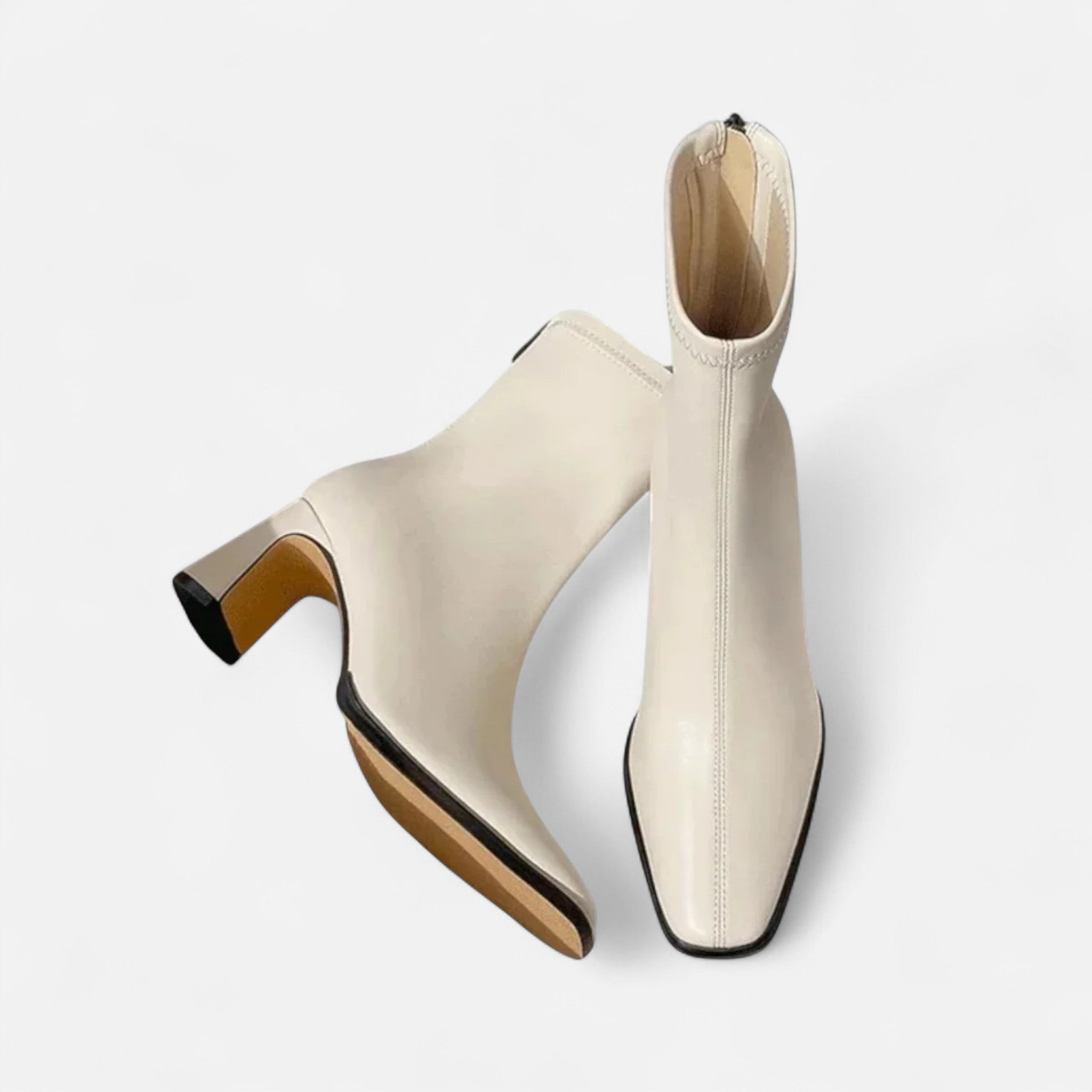 Women's Square-Toe Block Heel Ankle Boots
