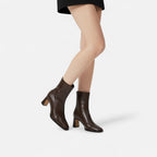 Women's Square-Toe Block Heel Ankle Boots