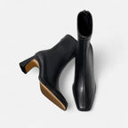 Women's Square-Toe Block Heel Ankle Boots