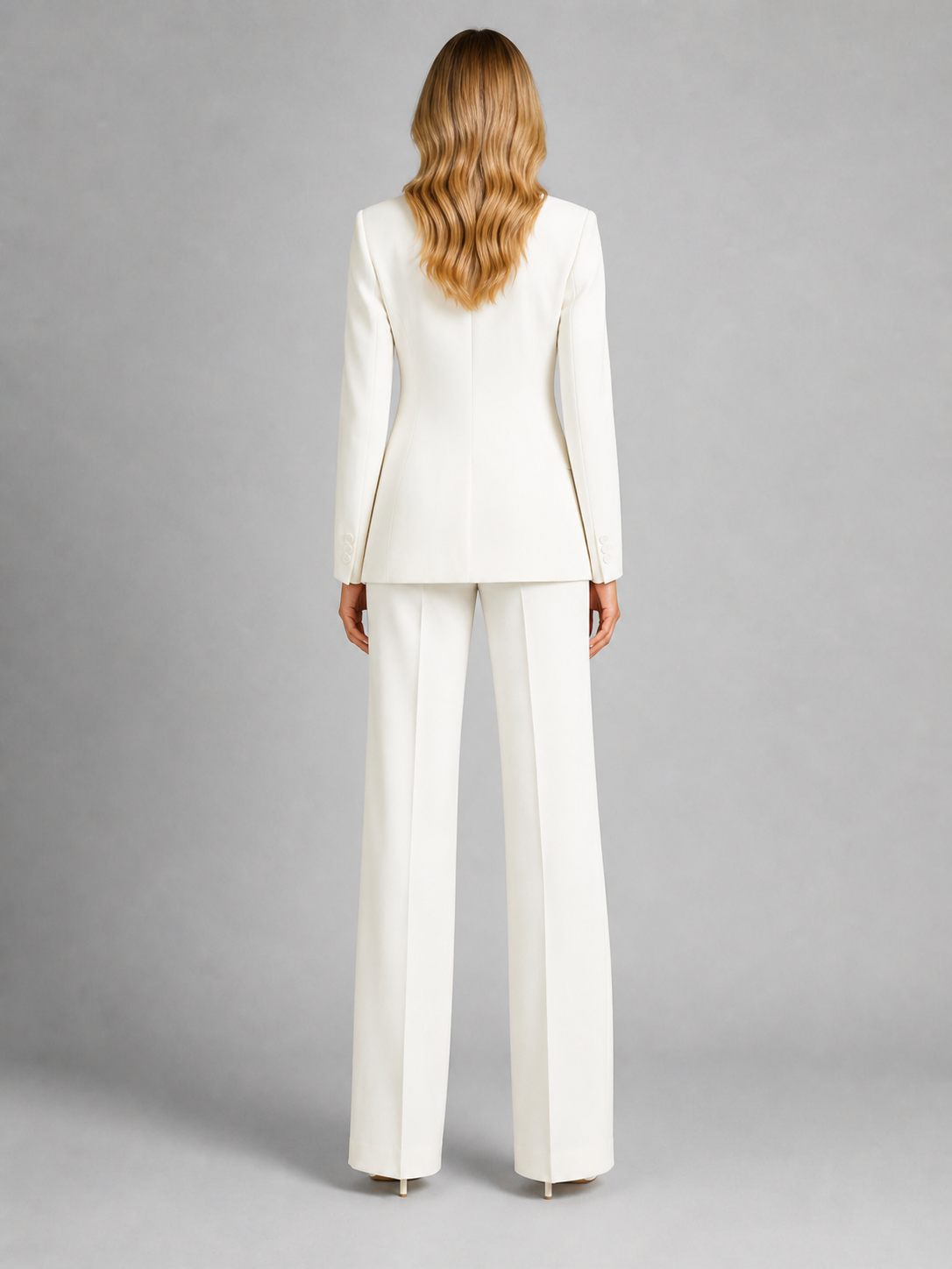Women's Tailored Blazer & Wide-Leg Pants Set