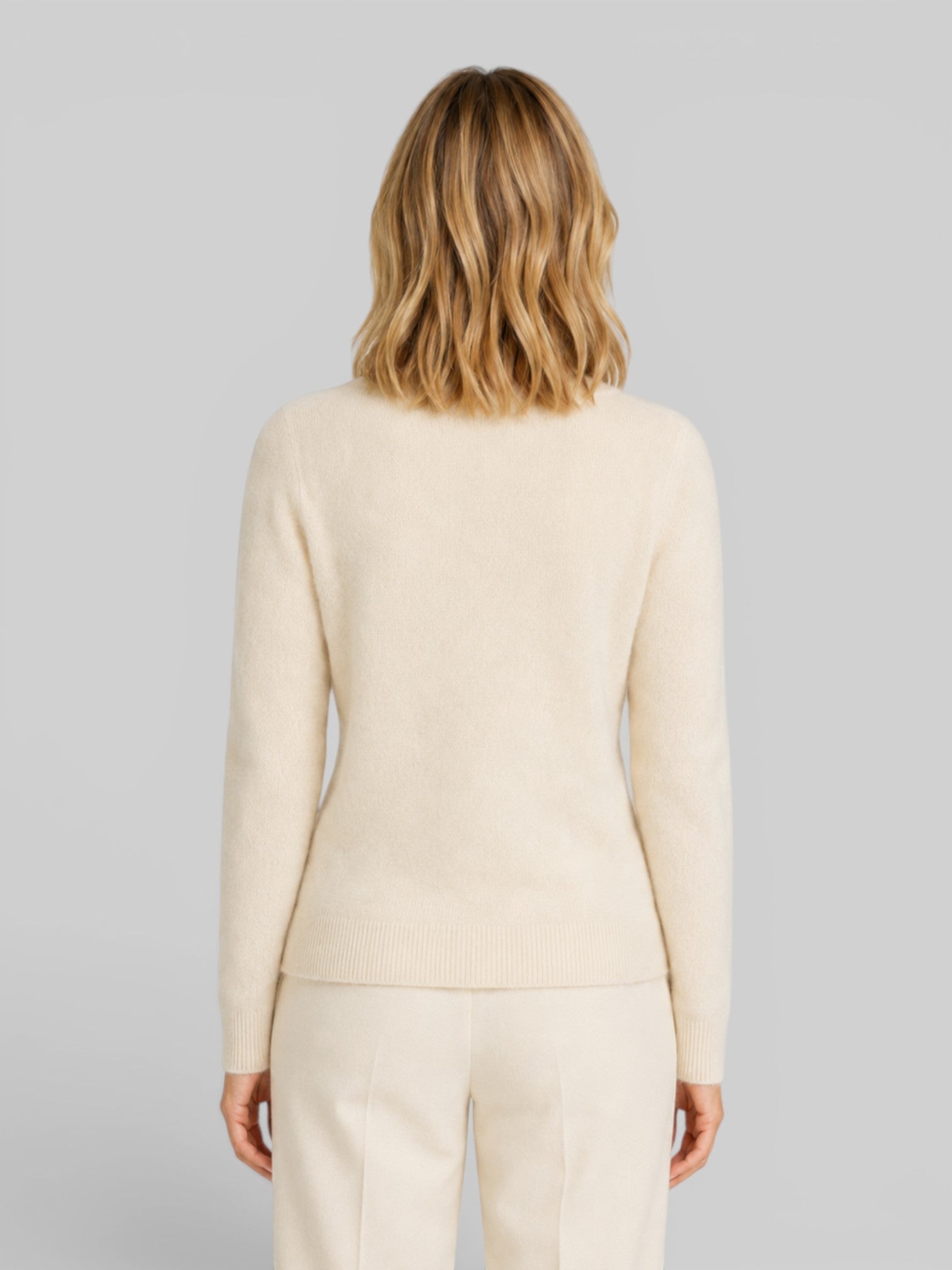 Women's Relaxed-Fit Wool Knit Cardigan